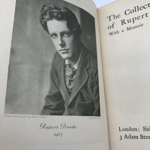 The Collected Poems Of Rupert Brooke: With A Memoir 1918 Fine Binding ...