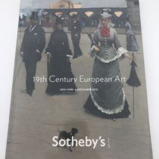 Sotheby’s Catalog 19th century European Art November 4, 2010