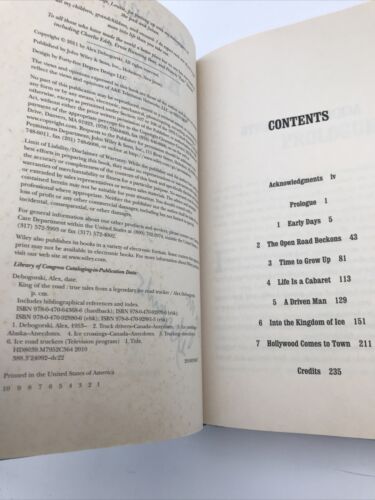 Alex Debogorski Signed King Of The Road Book History Channel Ice Road Truckers - Image 4