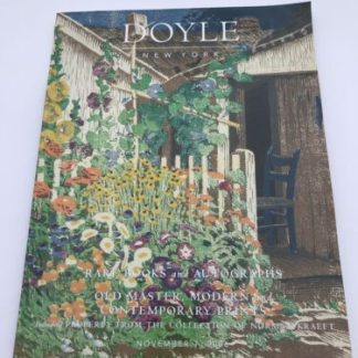 Doyle Auction Catalog Rare Books & Autographs Norman Kraeft 11/7/06