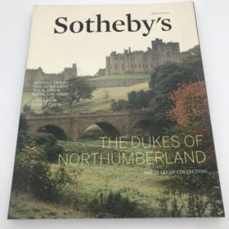 Sotheby’s Auction Catalog The Dukes Of Northumberland 500 Years Of Collecting