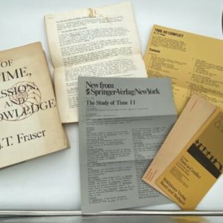 Of Time Passion & Knowledge J T Fraser Hardcover SIGNED W/EXTRAS 1st Very Good