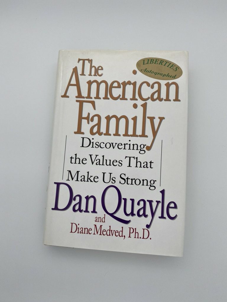 The American Family : Discovering the Values that Make Us Strong VG AUTOGRAPHED