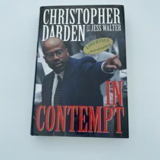 SIGNED! Christopher Darden IN CONTEMPT Hardcover OJ Simpson Trial Very Good