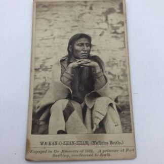Wa Kan O Zhan Zhan (Medicine Bottle) Massacre Of 1862 CDV Whitney’s Galley