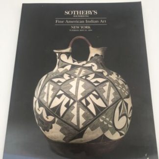 Sotheby’s Fine American Indian Art Auction Catalog - 4/24/94