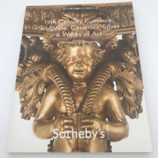 Sotheby’s Catalog 19th century Furniture sculpture Ceramics Silver 10/26/10