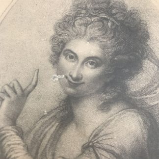 Rare Francesco Bartolozzi SIGNORA ALLEGRANTI 1783 ETCHING Artist Richard Cosway