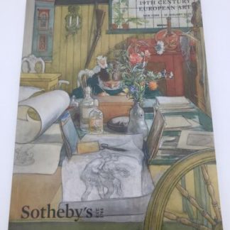 Sotheby’s Catalog 19th century European Art January 31, 2020