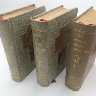 Vintage Library Of Catholic Devotion Box Set Prayer Book Missal Life Christ 1954