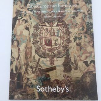 Sotheby’s Catalog Fine European Furniture Including Tapestries Silver 4/1/10