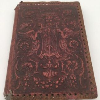Leather embossed Book cover and Vidas de grandes hombres: Pizarro 1927