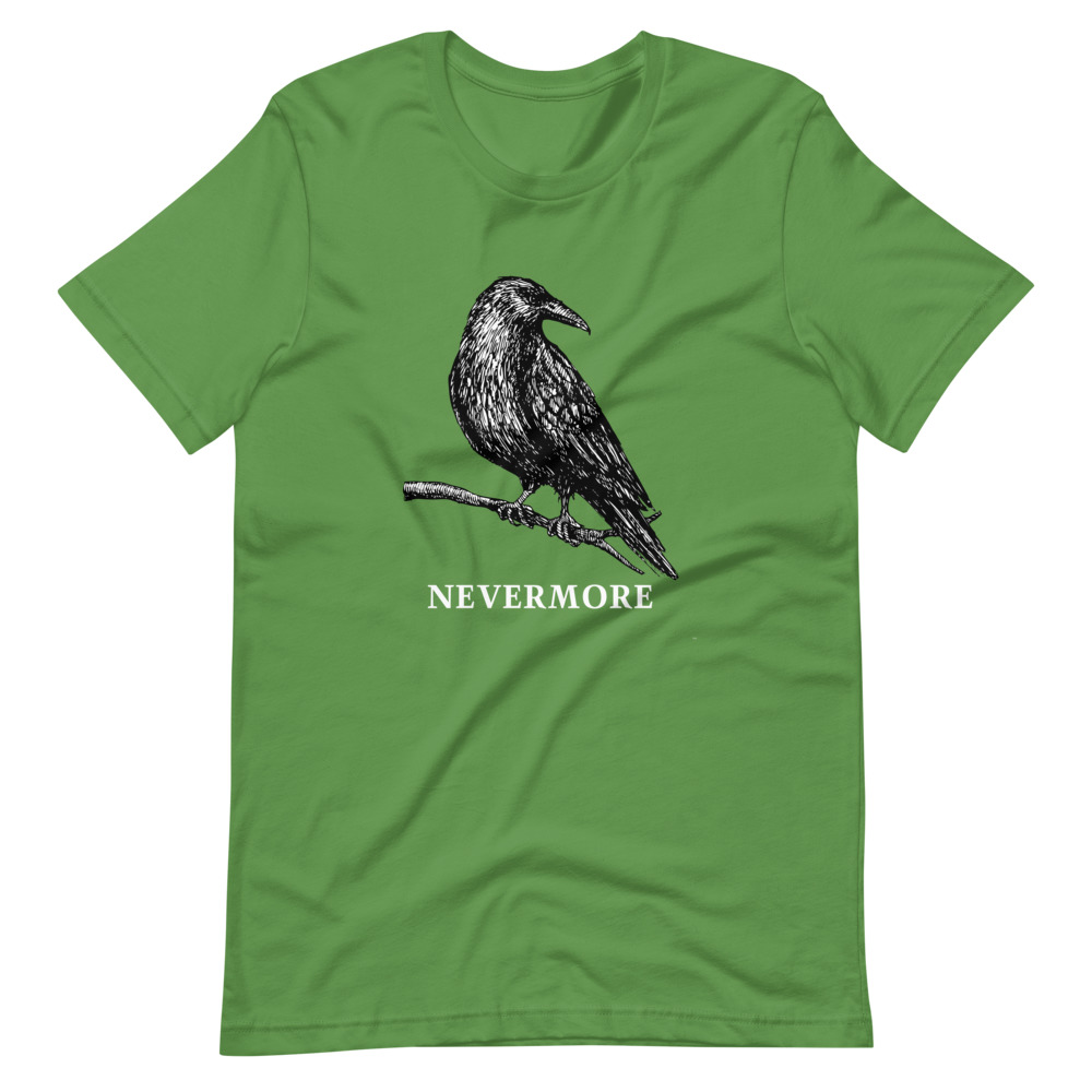 Edgar Allan Poe’s The Raven Nevermore T-Shirt - Image 2