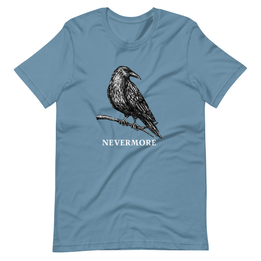 Edgar Allan Poe’s The Raven Nevermore T-Shirt - Image 3