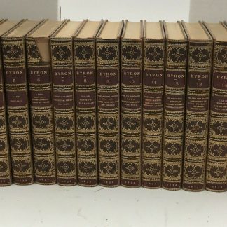 The Works Of Lord Byron 1832-1833 17 Volumes Complete Fine Bindings Don Juan