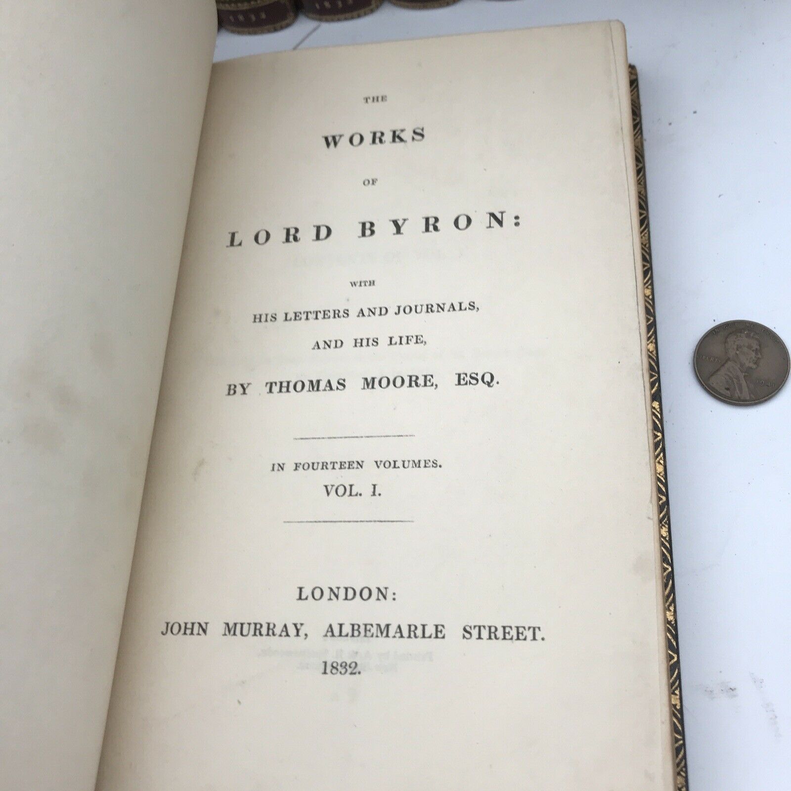 The Works Of Lord Byron 1832-1833 17 Volumes Complete Fine Bindings Don Juan - Image 11