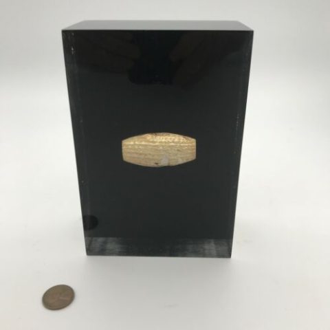 Cyrus Cylinder 18k gold plated handmade signed by Nasser Ovissi