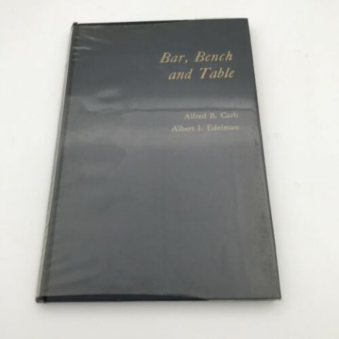 Bar, Bench And Table by Alfred Carb and Albert Edelman Inscribed
