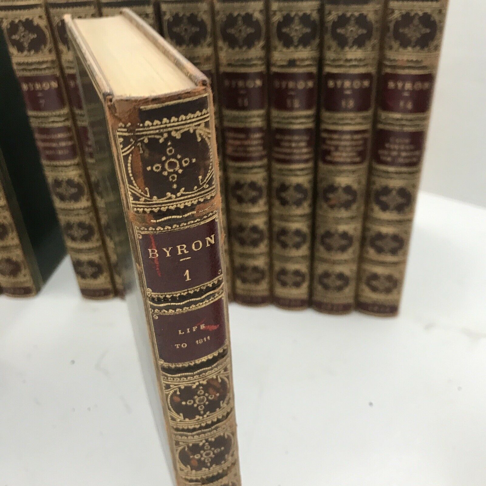 The Works Of Lord Byron 1832-1833 17 Volumes Complete Fine Bindings Don Juan - Image 7