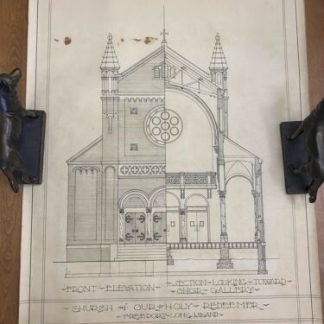 Our Holy Redeemer Church Freeport NY Built 1911 Architectural Drawing