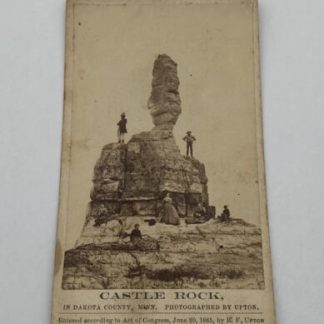 Castle Rock CDV 1865 by Upton Dakota County Minnesota Old Photograph