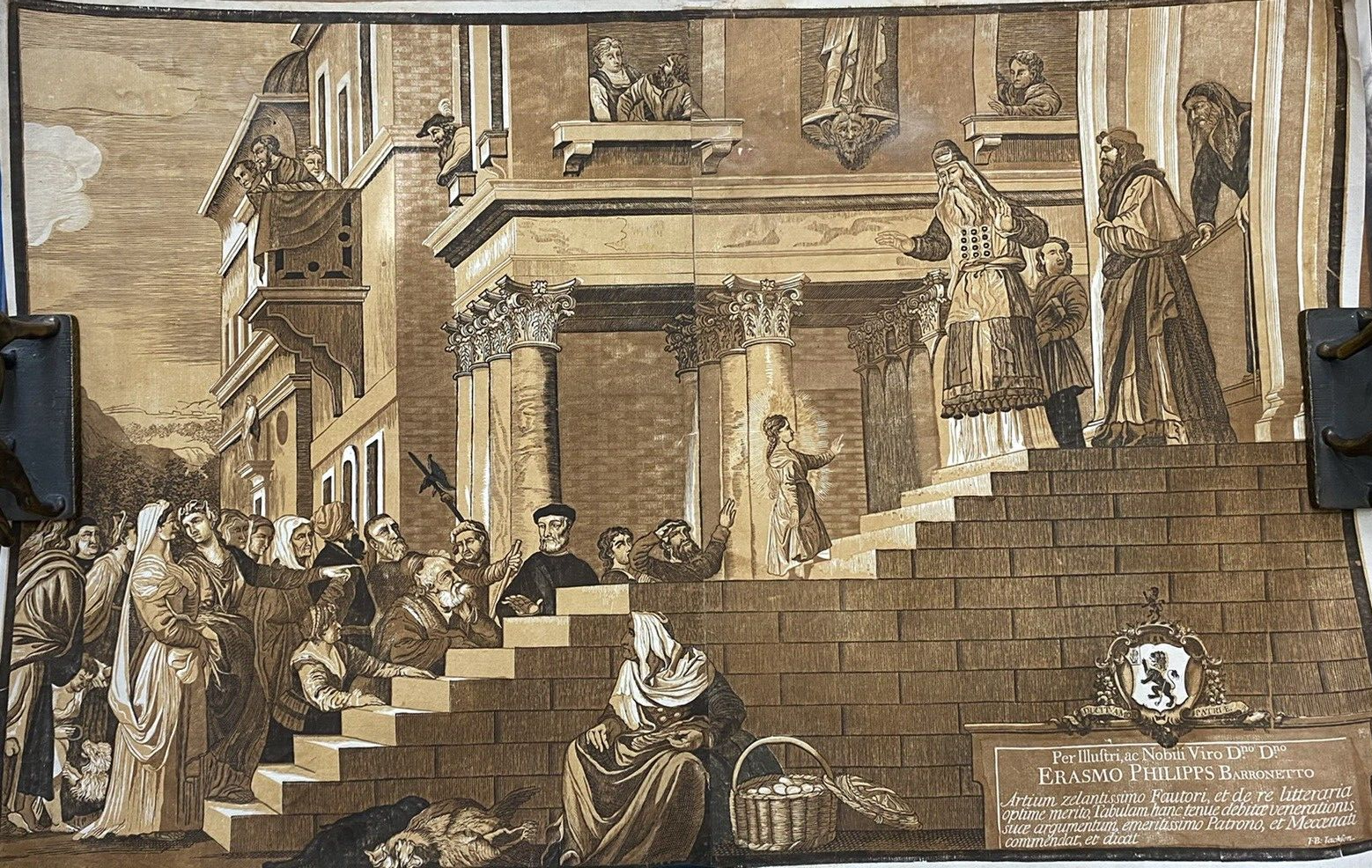 Presentation of the Virgin in the Temple after Titian 1742 John Baptist Jackson