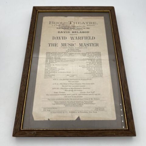 Bijou Theatre 1906 playbill - Rare