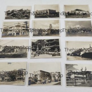 12 original photos World War II the Philippines liberation - 1945 Manila Damage