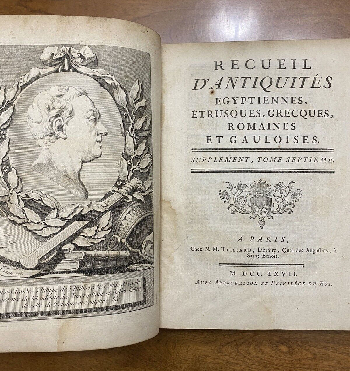 RECUEIL D'ANTIQUITES Egyptiennes, Etrusques, Grecques, Romaines, 1767 - Image 3
