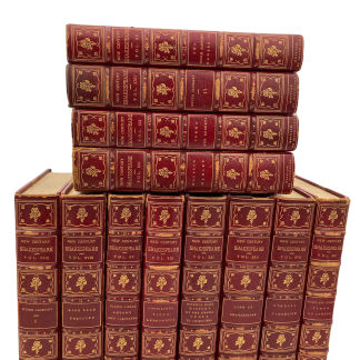 New Century Shakespeare Edition De Grand Luxe - 12 Volumes - 1901 - Fine Binding