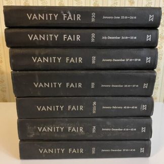 Vanity Fair Facsimile 7 Volumes University Microfilms International Xerox - 1966