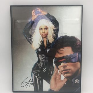 STORM & CYCLOPS X-MEN 2 GREG HORN ART PRINT 10"X8" SIGNED