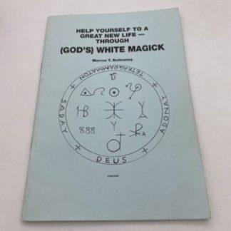 GOD'S WHITE MAGICK. Marcus Bottomley, Occult, Magic, Finbarr. Magick, Grimoire