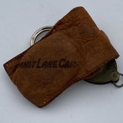 Vintage Japan Testrite Compass With Loupe Magnifying Glass Summit Lake Camp Bag - Image 8