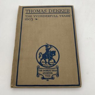 The Vvonderfull Yeare (Thomas Dekker - 1924)