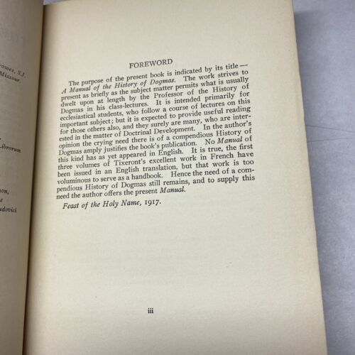 Manual Of The History Of Dogmas By Otten, Third Edition 1922 - Image 6
