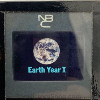 Earth Year I - NBC Promo Glass Slide - Bumper Slide - Earth From Space - Moon