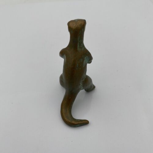 SRG Trachodon Dinosaur Bronze Metal Toy Figurine 1940-50’s Vintage - Image 4