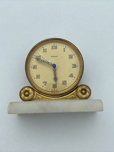 Kienzle Desk Alarm Clock Mid Century 1950s - Marble base - Image 4