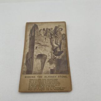 Rare Kissing The Blarney Stone CDV Antique Photo