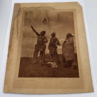 "The Oath - Apsaroke" Photogravure Print From Copyright Photograph 1908