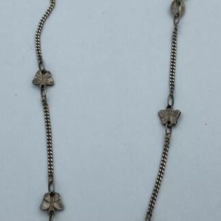 Vintage Italy 925 Sterling Silver 7" Butterfly Link Bracelet 1.9g