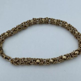 Vintage Estate Find Signed Joseph Warner Gold Tone Men's Bracelet
