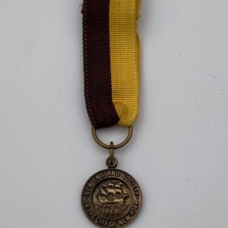Rare Original Us Medal New England Society In New York 1805
