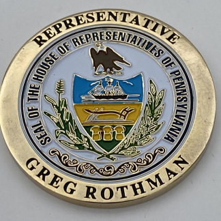 Rare Pennsylvania House Of Representatives Medallion Proudly Served 1991-2001