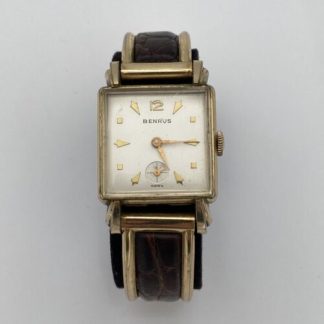 Vintage Benrus Mechanical Automatic Handwind 10k Rolled Gold Plate Bezel Watch