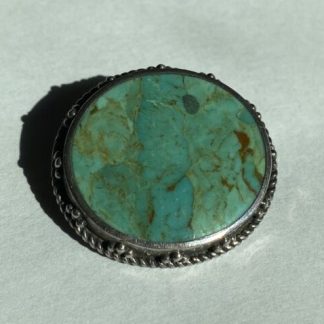 Vintage Turquoise Sterling Silver Pin/Brooch. Woods