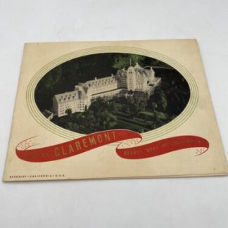Vintage Photo In Folder Hotel Claremont Berkeley CA 1946 Leighton Noble