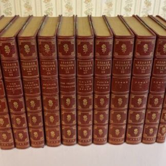 The WORKS of GEORGE MEREDITH, Limited Edition #236 Of 1,025, Stikeman Binding