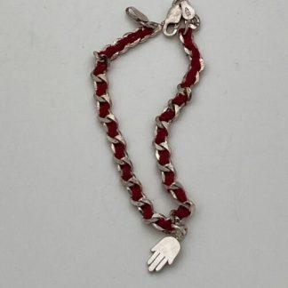 Red String Hamsa Evil Eye Bracelet Sterling Silver Kabbalah Fatima Made in Italy